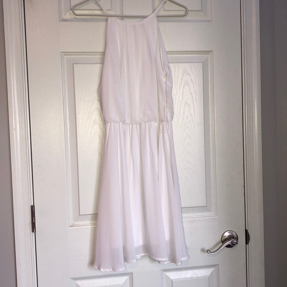 white lush dress